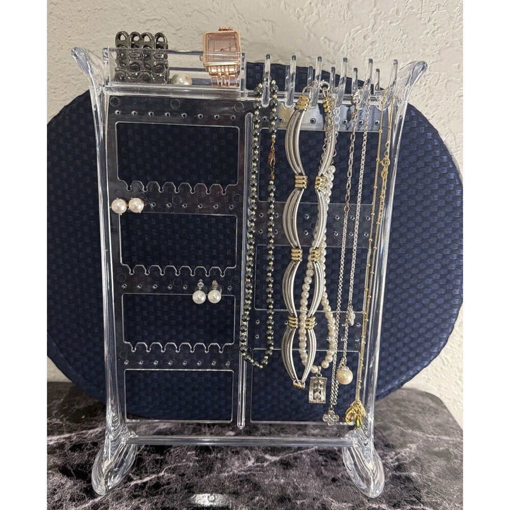 Clear Acrylic Jewelry Organizer Display Stand 13”